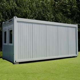 Unidad de stock 6 x 2,43 ventanas lado corto RAL 7035